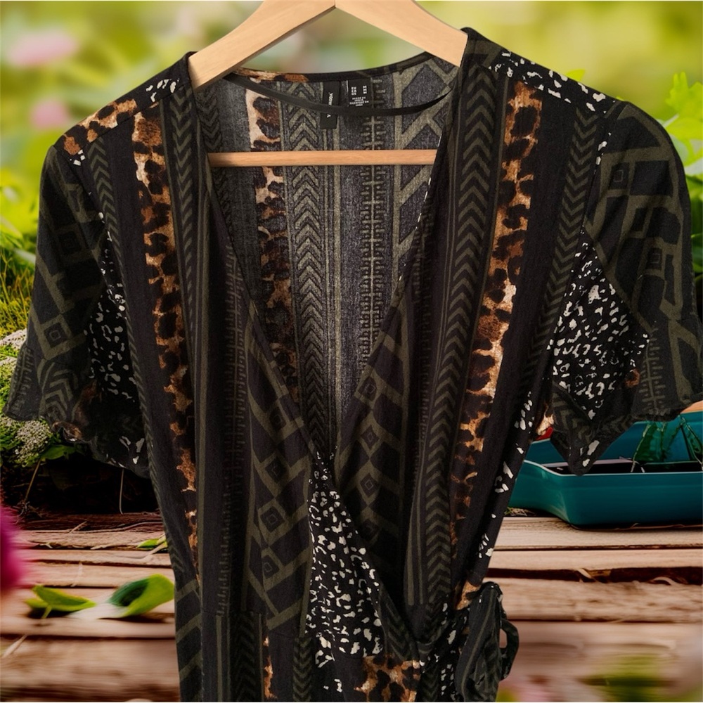 Very Moda Wrap Dress 100% Cotton NWOT. - Picture 7 of 16